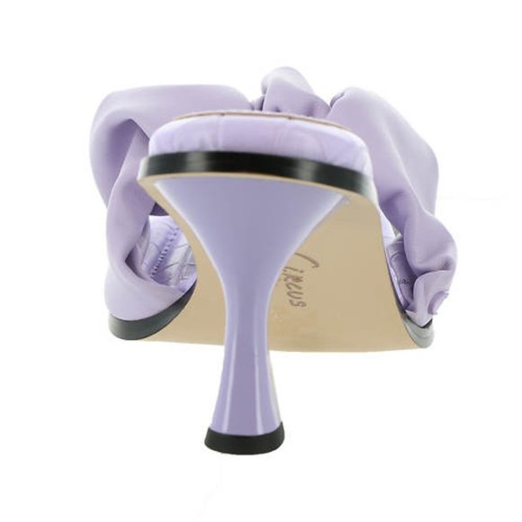 Sam Edelman Circus in Wild Orchid Slade Ruffled Heel Square Toe Sandals Shoes 10 - Picture 4 of 6